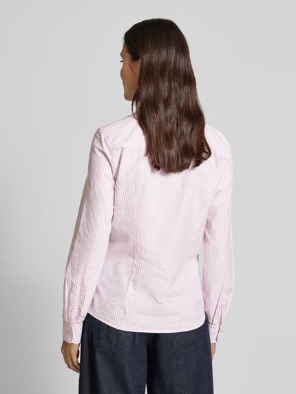 Christian Berg Woman Slim Fit Hemdbluse mit Manschetten Rosa 5