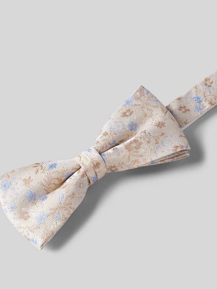 MONTI Zijden strik in een set met pochet Beige - 2