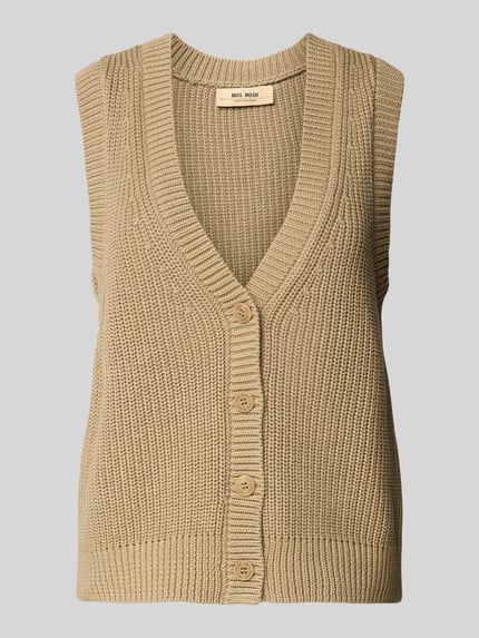 Weste mit V-Ausschnitt Modell 'Kirby' Shop The Look MANNEQUINE