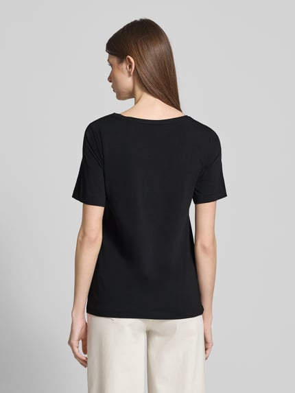 s.Oliver RED LABEL T-shirt o kroju regular fit z mieszanki bawełny BLACK 5