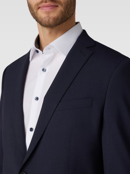s.Oliver BLACK LABEL Marynarka krój regular fit z dodatkiem wełny model 's.O ULTIMATE' Granatowy 3