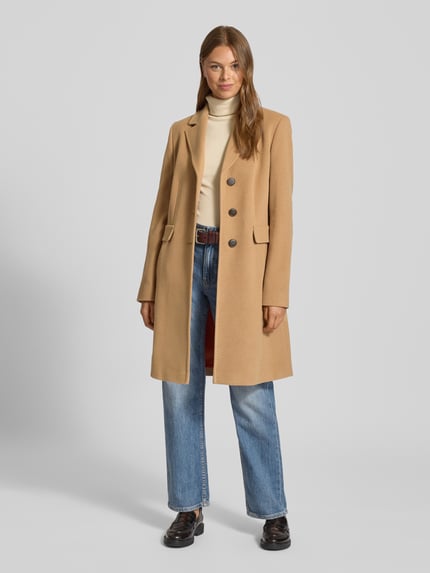 FUCHS SCHMITT Wollmantel mit Kaschmir-Anteil und Pattentaschen Camel 1