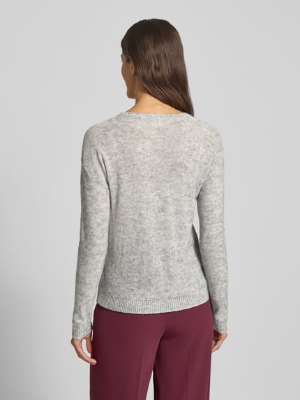 Brax Strickpullover aus Woll-Mix mit Alpaka-Anteil Modell 'Lesley' Mittelgrau 5