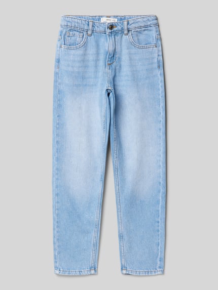 MANGO Tapered Fit Jeans im 5-Pocket-Design Blau 1