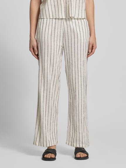 ONLY Losse Fit Stoffhose aus reiner Baumwolle Modell 'TIZIANA' Offwhite 4