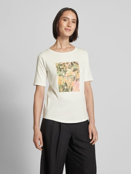 MORE & MORE T-shirt met motiefprint Offwhite - 4