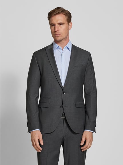 CINQUE Slim fit 2-knoops colbert met stretch, model 'CiCastello' - 'CIPOWERSTRETCH' Middengrijs - 4