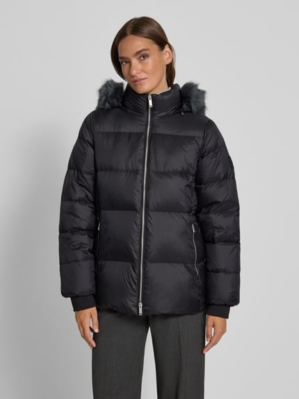Calvin Klein Womenswear Pikowana kurtka ze stójką i zamkiem błyskawicznym dwustronnym Czarny 4