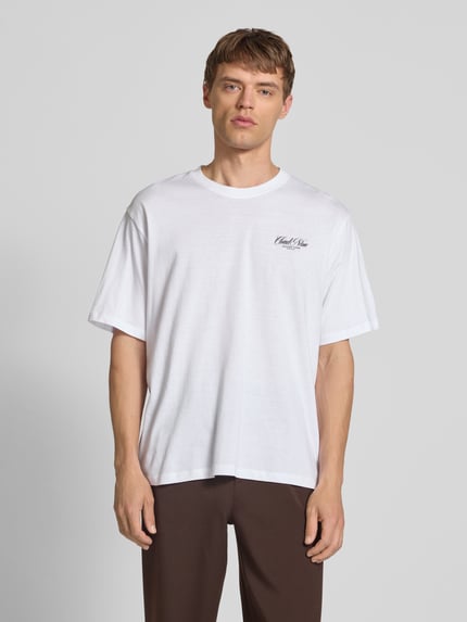 JACK & JONES T-shirt z nadrukiem z logo model ‘MARINA’ Biały 4