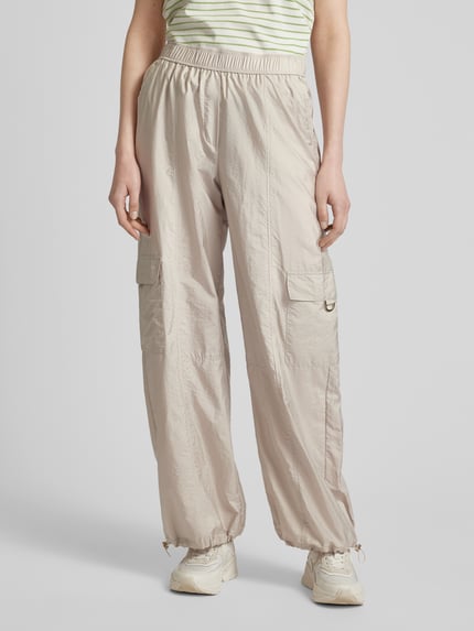 Raffaello Rossi Wide Leg Cargohose mit elastischem Bund Modell 'PASCALE' Sand 4