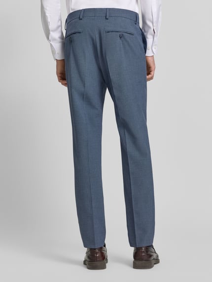 Selected Regular fit zakelijke broek met bandplooi Donkerblauw - 5