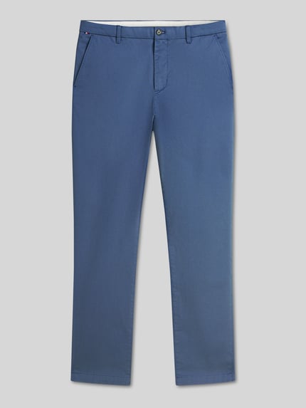 Tommy Hilfiger straight fit chino van katoenmix model 'DENTON' Petrol - 2
