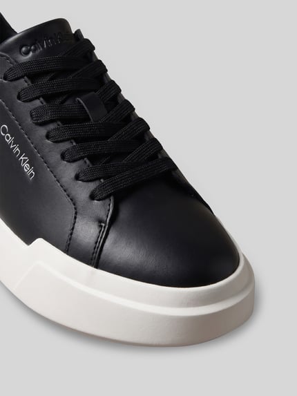 CK Calvin Klein Sneaker aus echtem Rindsleder Modell 'CHUNKY CUPS' Black 4
