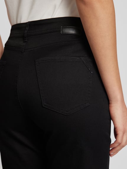 Brax Straight fit jeans met 5-pocketmodel, model 'Carola' Zwart - 3