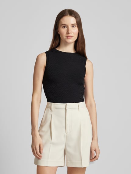 GUESS Tanktop met structuurmotief, model 'OFELIA' Zwart - 4