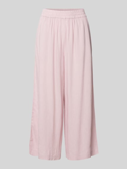 PIECES Loose Fit Culotte aus Viskose-Leinen-Mix Modell 'PIA' Rosa 2