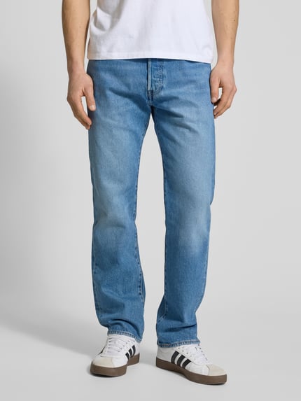 Levi's® Wide Leg fit jeans model '501®' Lichtblauw - 4