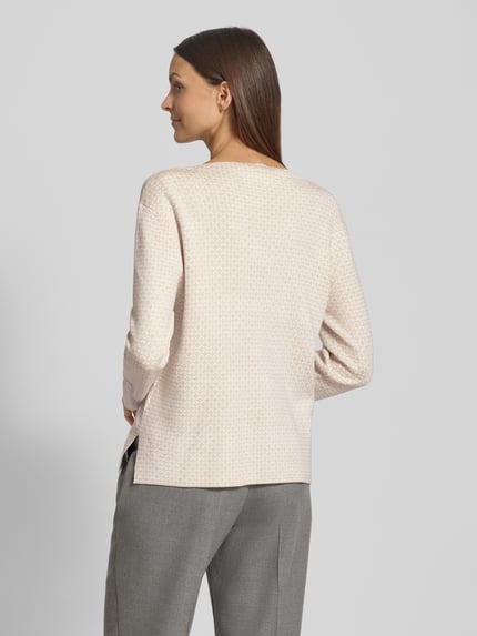 Tom Tailor Sweter z dzianiny o kroju regular fit z mieszanki wiskozy Beżowy 5