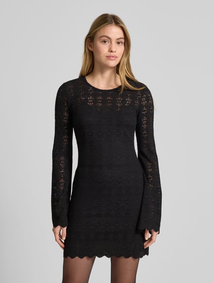 GUESS Minikleid mit Trompetenärmeln Modell 'BRIDGETTE MINI' Black 4