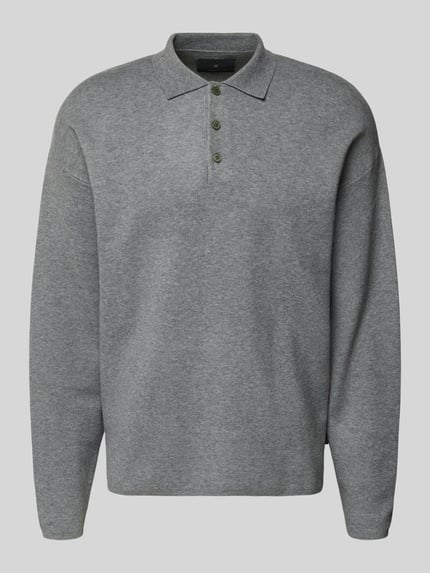 JACK & JONES Premium Gebreide pullover met polokraag, model 'BLABRADFORT' Middengrijs - 2