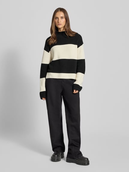 Calvin Klein Jeans Strickpullover mit Rollkragen Black 1