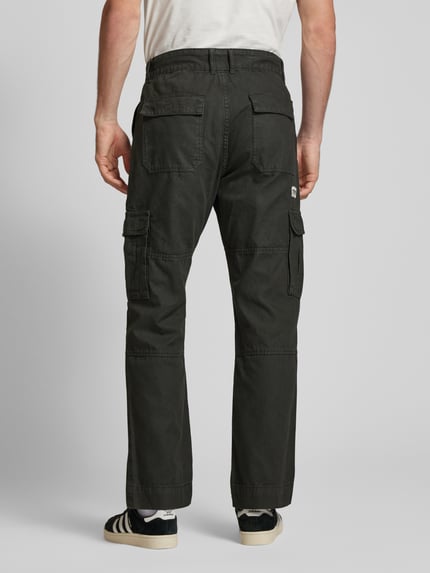 PEGADOR Flared cargobroek met siernaden, model 'RISLEY' Jeansblauw - 5