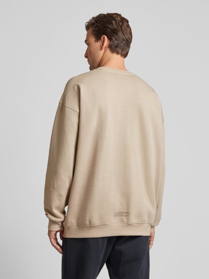GUESS Activewear Sweatshirt mit Label-Print Modell 'EMIS' Beige 5