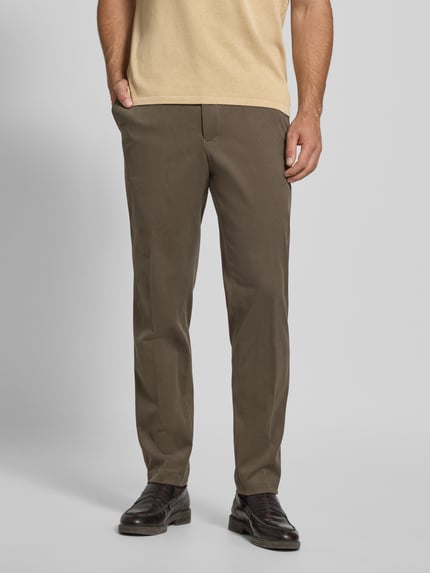 BOSS Tapered broek van mini-corduroy, model 'PERIN' Leem - 4