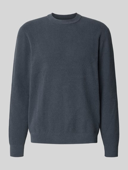 Jake*s Studio Men Regular Fit Longsleeve mit Rundhalsausschnitt Rauchblau 2