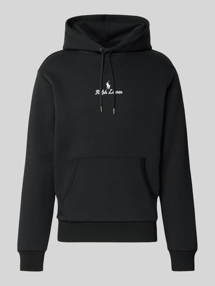 Polo Ralph Lauren Hoodie mit Label-Stitching und Känguru-Tasche Black 2
