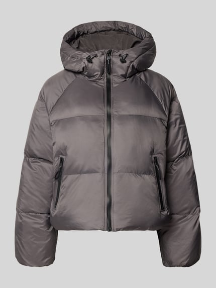 WITHBLACK Gewatteerd jack met capuchon Middengrijs - 2