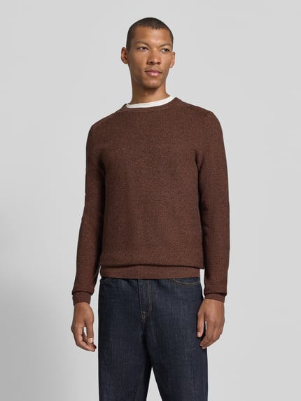 Tom Tailor Regular Fit Pullover aus reiner Baumwolle Camel 3