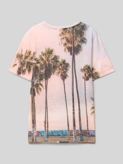 s.Oliver RED LABEL Regular Fit T-Shirt mit Baumwollanteil Weiss 3