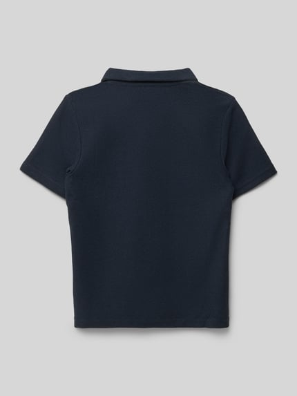 Garcia regular fit poloshirt met structuurpatroon Zwart - 3