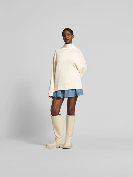 Juvia Oversized Pullover mit Kaschmir-Anteil Ecru 1