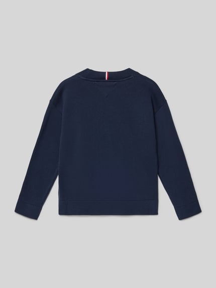 Tommy Hilfiger Kids Regular fit gebreide pullover van puur katoen, model 'VARSITY' Marineblauw - 3