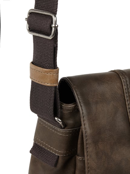 camel active Messenger Bag in Leder-Optik Mittelbraun 5