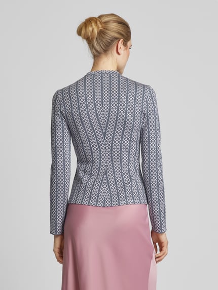 Emporio Armani Blazer mit Stehkragen Dunkelgrau 5
