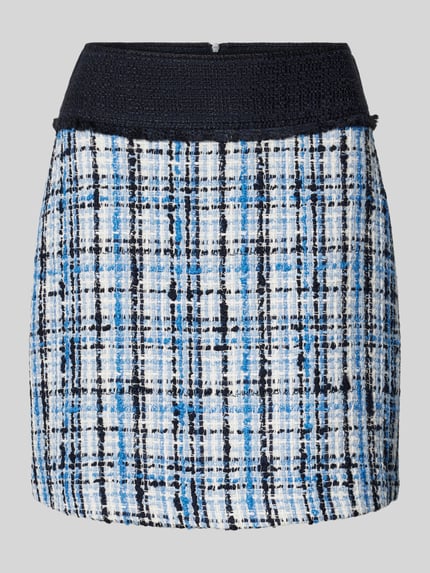 BOSS Minirok in bouclélook, model 'Vosola' Blauw - 2