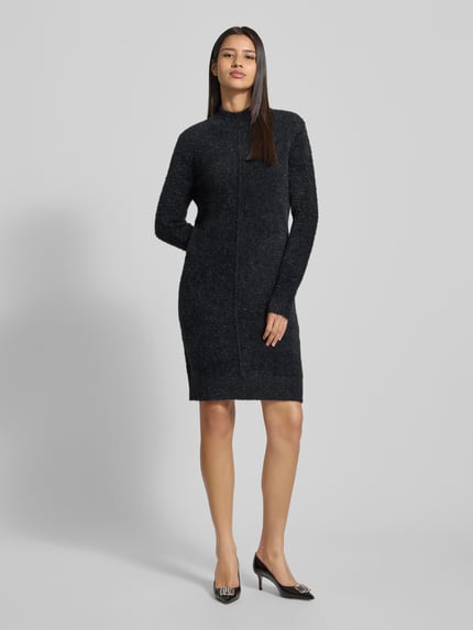 Christian Berg Woman Strickkleid mit Stehkragen Black 1