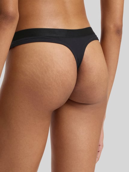 HUGO String met logodetail 'HUGO HEART THONG' Zwart - 5