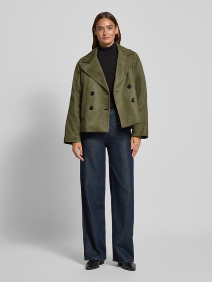 MORE & MORE Blazer met reverskraag Olijfgroen - 1