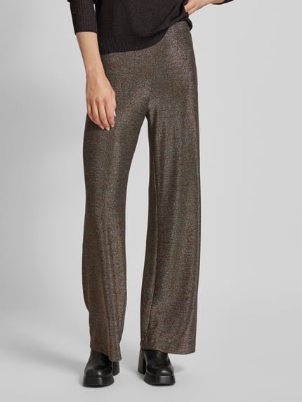 SEDUCTIVE Stoffen broek met elastische band, model 'Kimberly' Antraciet - 4