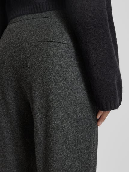CAMBIO Spodnie o kroju regular fit z dodatkiem wełny model ‘AVA’ Antracytowy 3