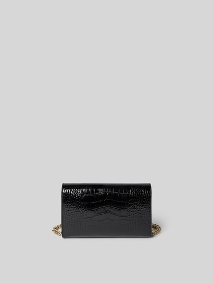 Anine Bing Clutch in envelopmodel met labelapplicatie Zwart - 4