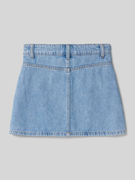 MANGO Jeansrock mit aufgesetzten Taschen Modell 'bruna' Blau 3