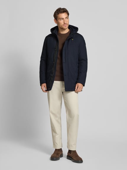 Blauer USA Daunenjacke mit Kapuze Modell 'CHESTER' Marine 1