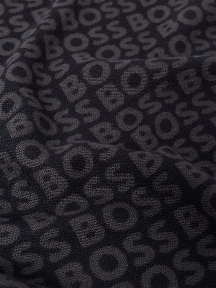 BOSS Schal mit eingewebter Logo-Struktur Black 2