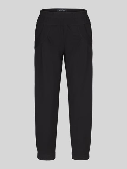 Stehmann Barrel Leg Hose mit angedeuteten Taschen Modell 'Rachell' Black 2