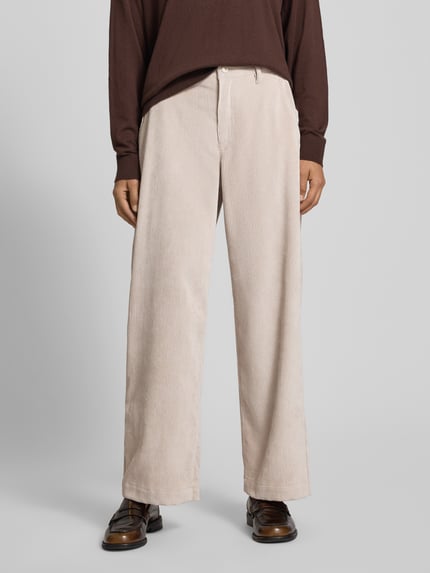 Raffaello Rossi Straight Leg Cordhose mit Gürtelschlaufen Modell 'YUKI' Beige 4